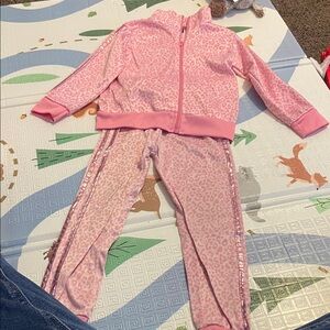 Pink Leopard Kids Matching Set